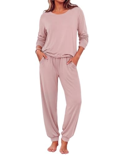 Ekouaer Long Sleeve Soft Pajama Sets