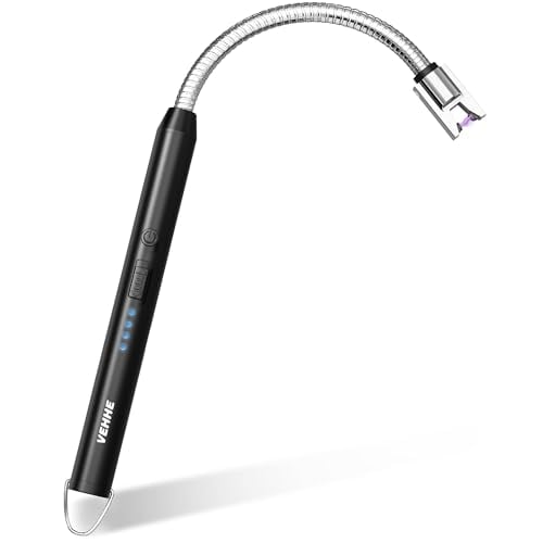 VEHHE Electric Candle Lighter Flexible Neck Windproof USB C Rechargeable