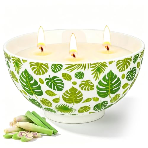 YUEONEWIN 3-Wick Citronella Soy Wax Candle Deal