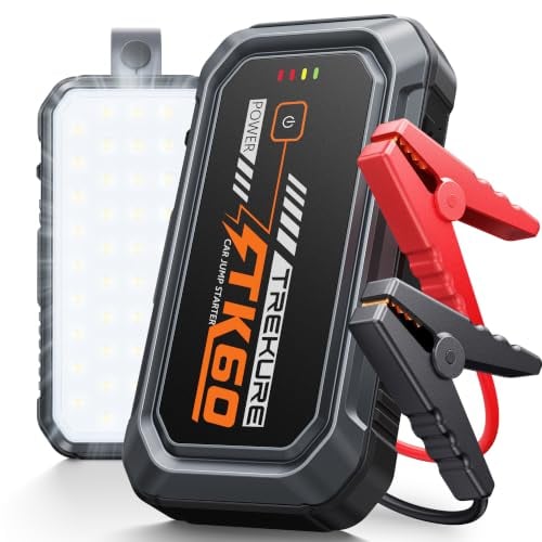 TREKURE 5000A Portable Car Battery Jump Starter with Jumper Cables