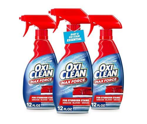 OxiClean Max Force Laundry Stain Remover Spray, 3-Pack Deal