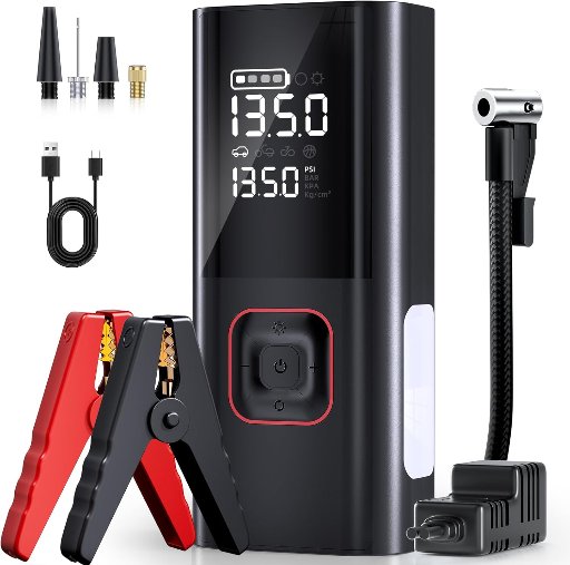 Jump Starter with Air Compressor