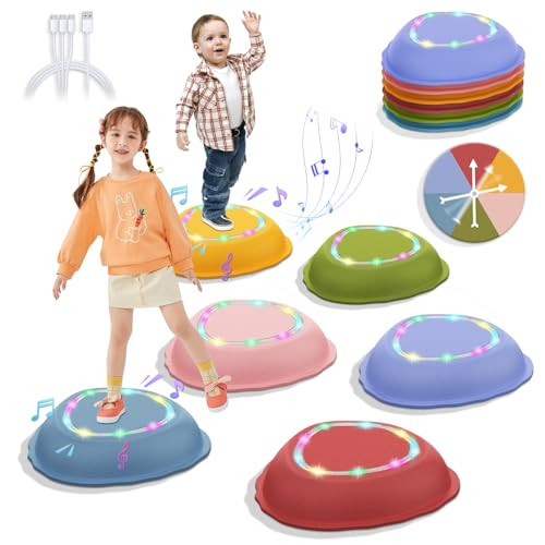 XIUREI Rechargeable Stepping Stones 6-Pcs