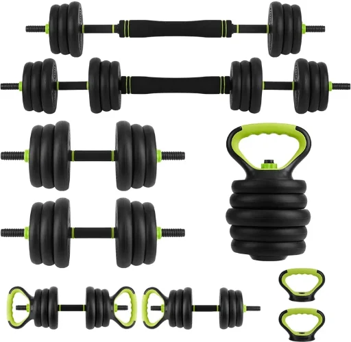 Yiimo 4-in-1 Adjustable Dumbbell & Kettlebell Set 44-Lbs Deal