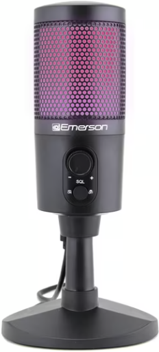 Emerson USB Gaming & Streaming Microphone w/ RGB Lighting Deal