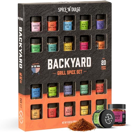 Pop n’ Dulge 20 Unique Spices and Seasonings Jars Gift Set Deal