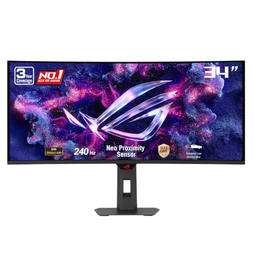 ASUS ROG XG34WCDMTG 34 Inch 1440p 240Hz Ultrawide QD-OLED Gaming Monitor Deal