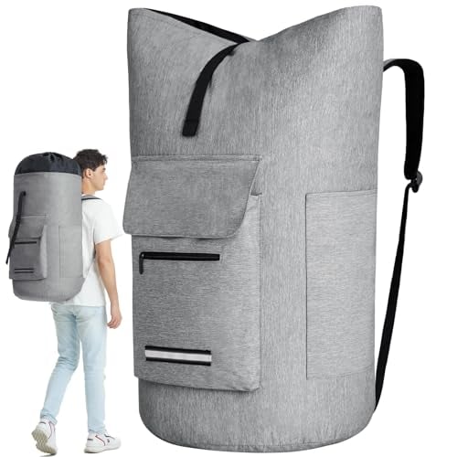 115L Extra Large Laundry Backpack Bag with 4 Pockets