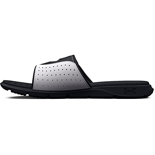 Under Armour Ignite Pro Slide Sandal, Black/White/Black, Sizes 15-17 Deal