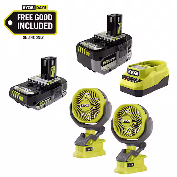 Ryobi ONE+ 18V High Performance Kit w/ 4.0 Ah Battery, 2.0 Ah Battery & Charger Deal