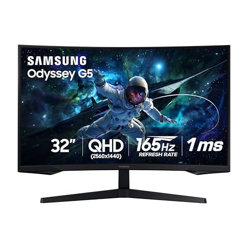 Samsung 32" Odyssey (G55C) Series QHD 1000R Curved Gaming Monitor