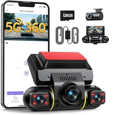 LAMTTO 4 Channel Dash Cam w/ WiFi 5 & 360 Degree View Deal