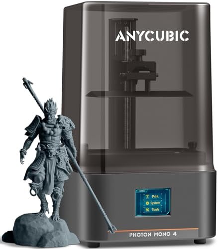 ANYCUBIC Photon Mono 4 Resin 3D Printer with 7'' 10K Mono LCD Screen
