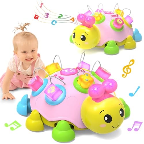 Holaxander Baby Musical Ladybug Crawling Toys Deal