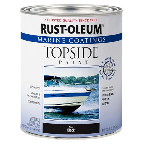 Rust-Oleum Marine Topside Boat Paint 32-Oz (Semi-Gloss Black)
