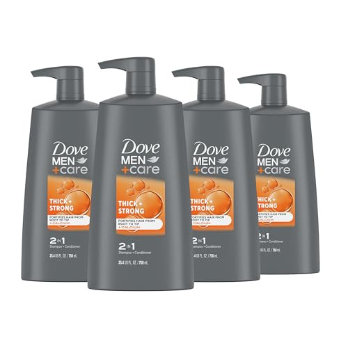 DOVE MEN + CARE 2-in-1 Shampoo + Conditioner Thick + Strong 4-Pack 25.4-Unit