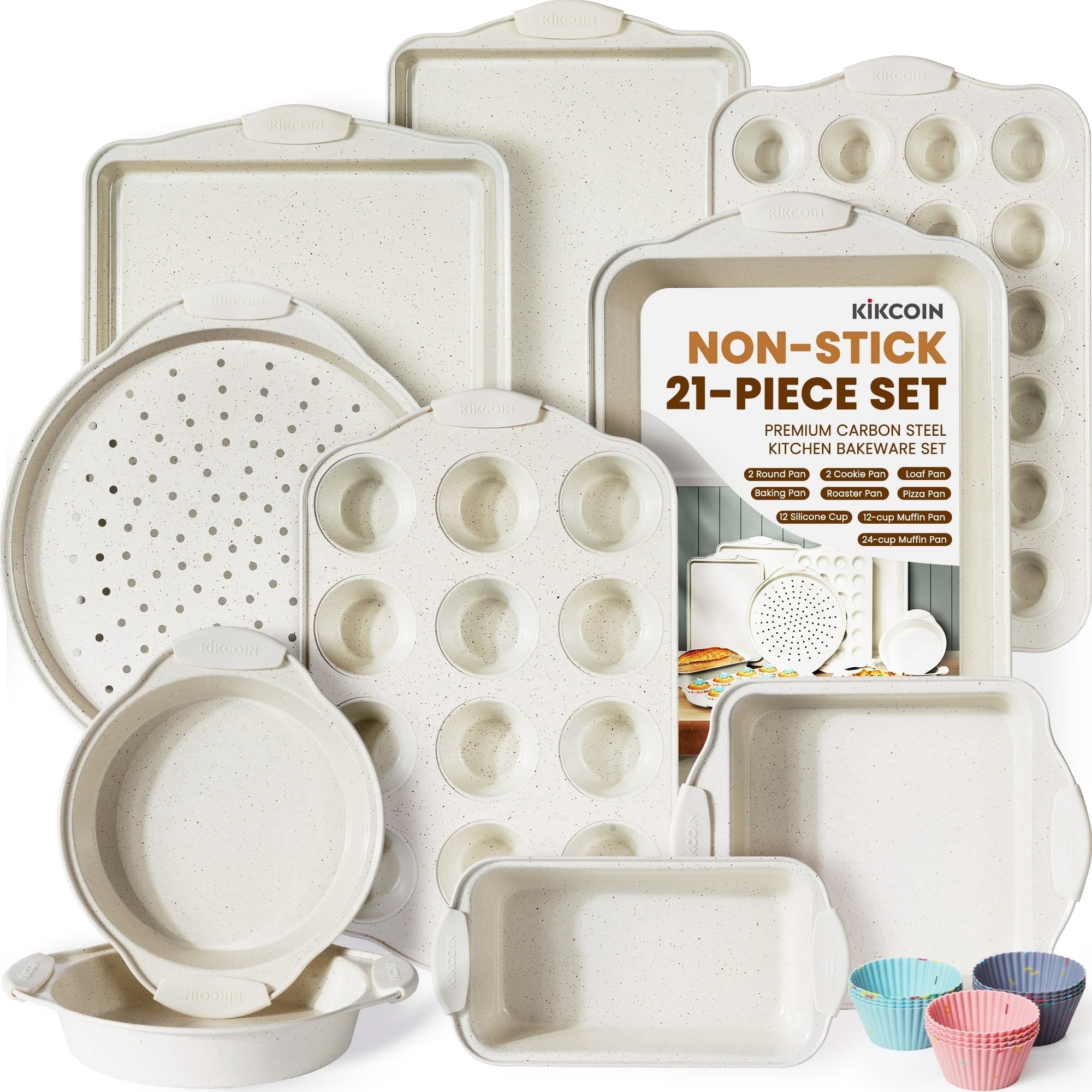 Kikcoin 21-Piece Baking Pans Set Deal