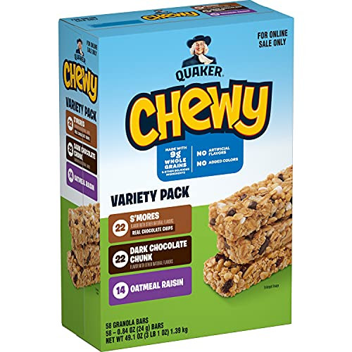 Quaker Chewy Granola Bars Variety Pack 58-Count