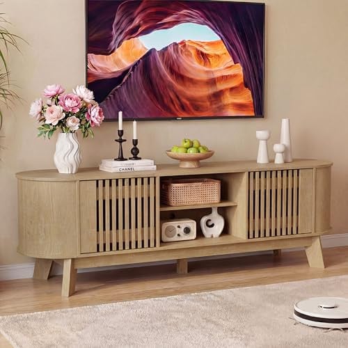 Homiflex Mid-Century Modern TV Stand for Up to 65" TVs