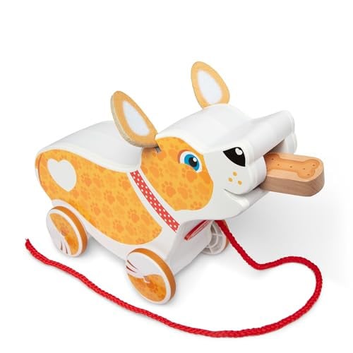 Melissa & Doug Feed Walk & Poo Pup Wooden Preschool Pull Toy Play Set Deal