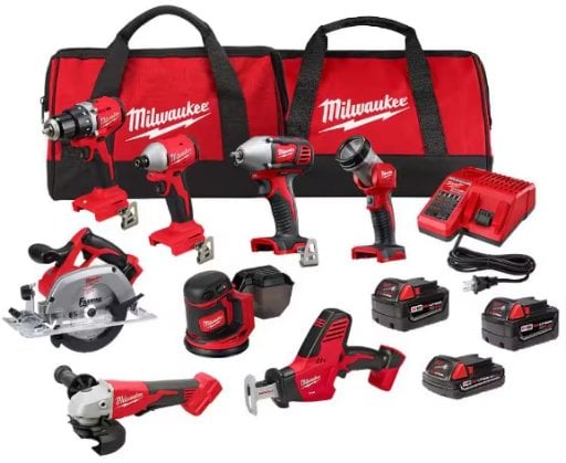Milwaukee M18 18V Lithium-Ion Cordless Combo Kit (8-Tool) Deal