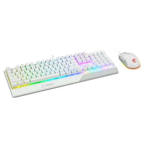 MSI Vigor GK30 Gaming Keyboard + GM11 Gaming Mouse (White)