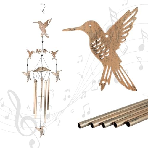 Eandisom Hummingbird Wind Chimes 40.15"