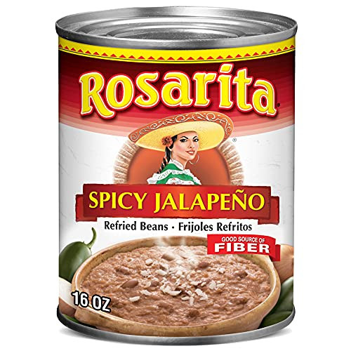 Rosarita Spicy Jalapeño Refried Beans 16 oz
