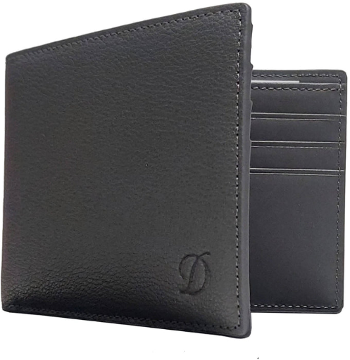 S.T. Dupont Line D Grey Grain Leather Bill and Credit Card Men's Wallet Deal