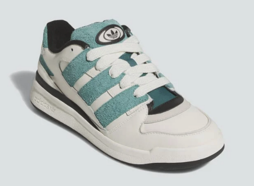 adidas Men's Forum 2000 Shoes, off white / preloved teal / core black