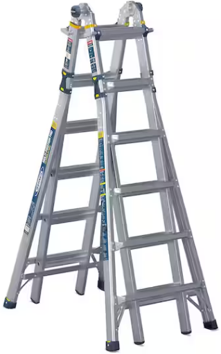 YMMV | Werner 26 ft. Reach Aluminum 5-in-1 Multi-Position Pro Ladder Deal