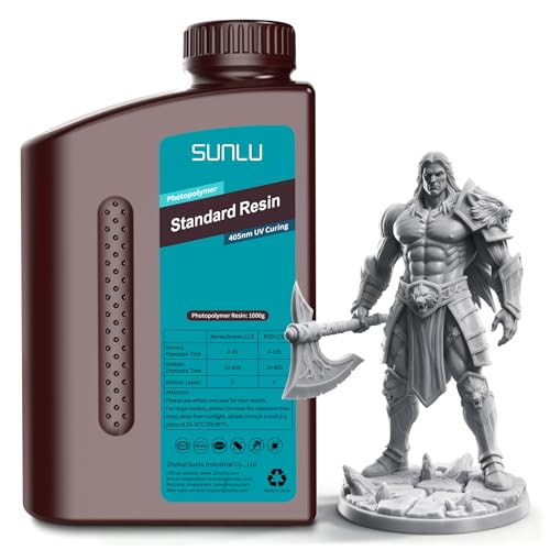 SUNLU Standard 3D Printer Resin (Grey) 1KG