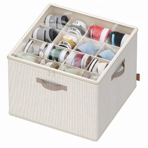 SONGMICS Shoe Organizer Fabric Bins Fits up to 16 Pairs