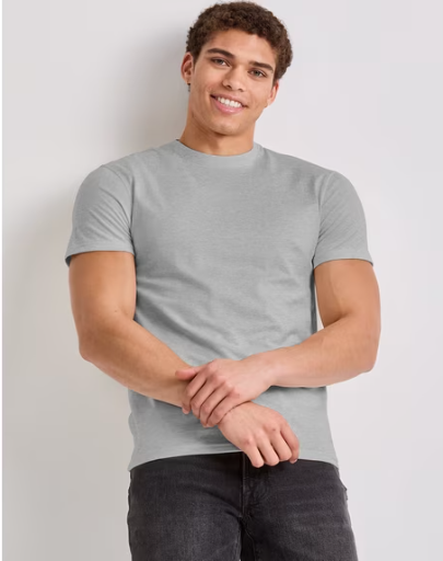 Hanes Originals Men's T-Shirt Short Sleeve Tri-Blend Crewneck Modern Fit Deal