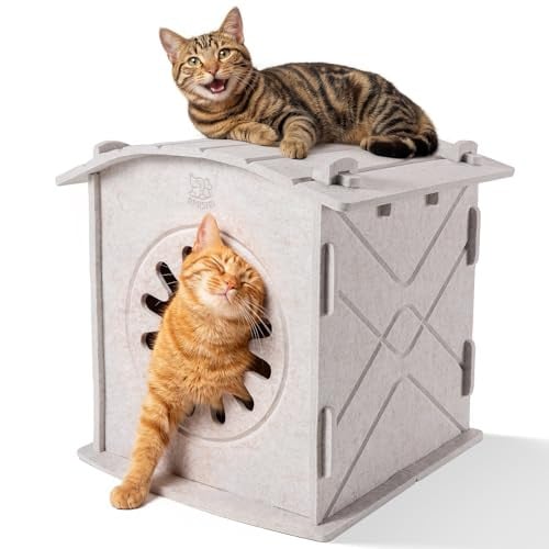 Apasiri Indoor Scratch-Resistant Felt Cat House Deal