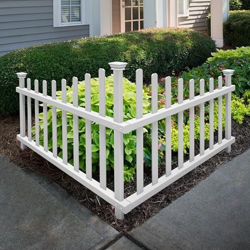Zippity Ashley Corner Vinyl Picket Fence (2 Panels) Deal