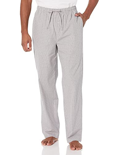 Amazon Essentials Men's Straight-Fit Woven Pajama Pant with Pockets