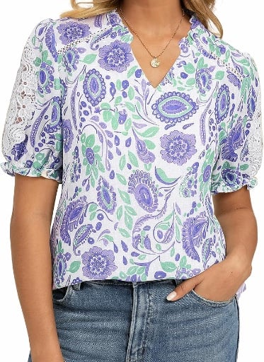 GRACE KARIN Boho Floral Tops Deal