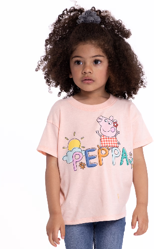 Peppa Pig, Barbie, or Garfield Toddler Short Sleeve Graphic Crewneck Tee