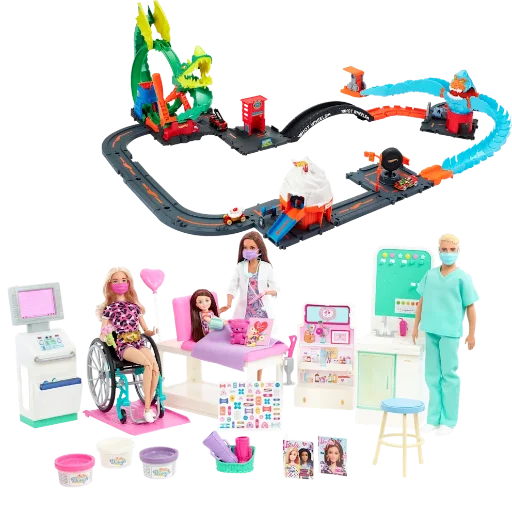 Hot Wheels City or Barbie Careers Bundle Playsets Deal