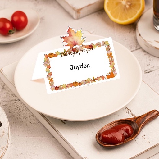 Thanksgiving Table Place Cards 120PCS