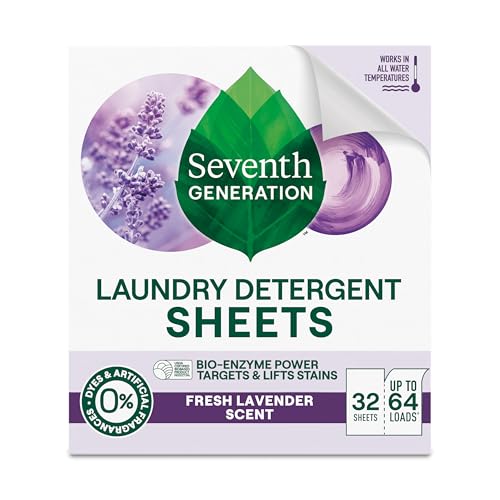 Seventh Generation Laundry Detergent Sheets Lavender 32 Count Deal