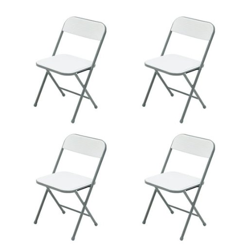 Mainstays Resin Folding Chair 4-Pack