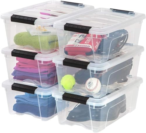 IRIS 13qt Plastic Storage Box 6-Pack