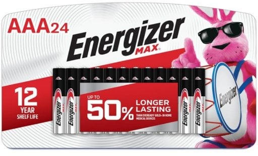 Energizer Max AAA Alkaline Batteries 24-Pack Deal