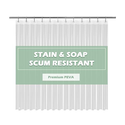 Clear Shower Curtain Liner 72x72 Inches
