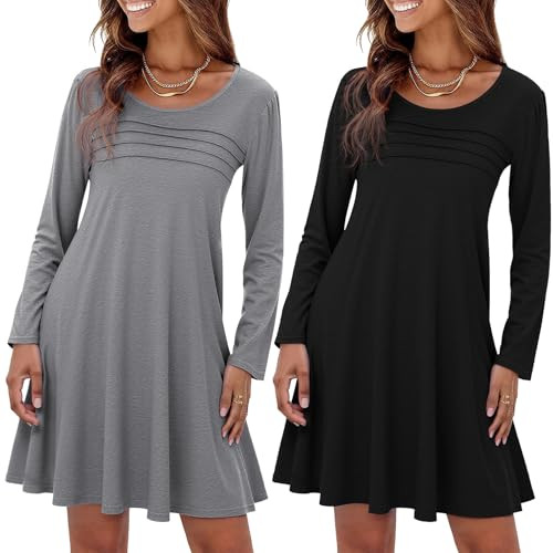  2 Pack Long Sleeve Nightgowns