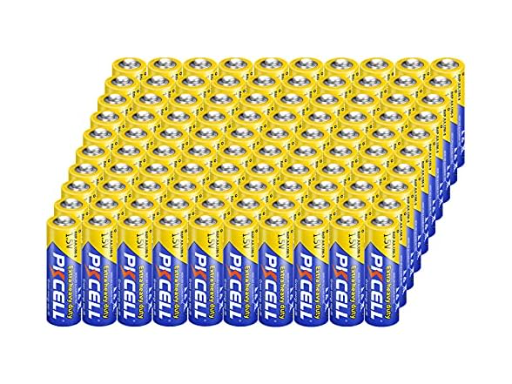 100 Pack 1.5V Heavy Duty AA Batteries