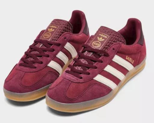 adidas Women's Originals Gazelle Bold Casual Shoe (Shadow Red/Off White)