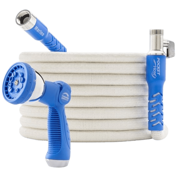 Pocket Hose 100-Foot Marine Garden Hose with Sprayer Deal